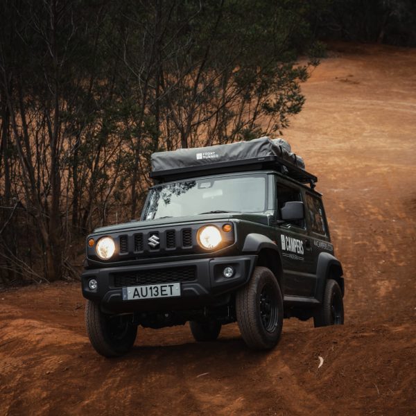 Suzuki "Kaki" Jimny Overland Camper with a Roof Tent - Green - Image 3